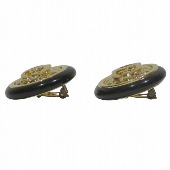 CHANEL Black Logo Earrings - Picture 2 of 9